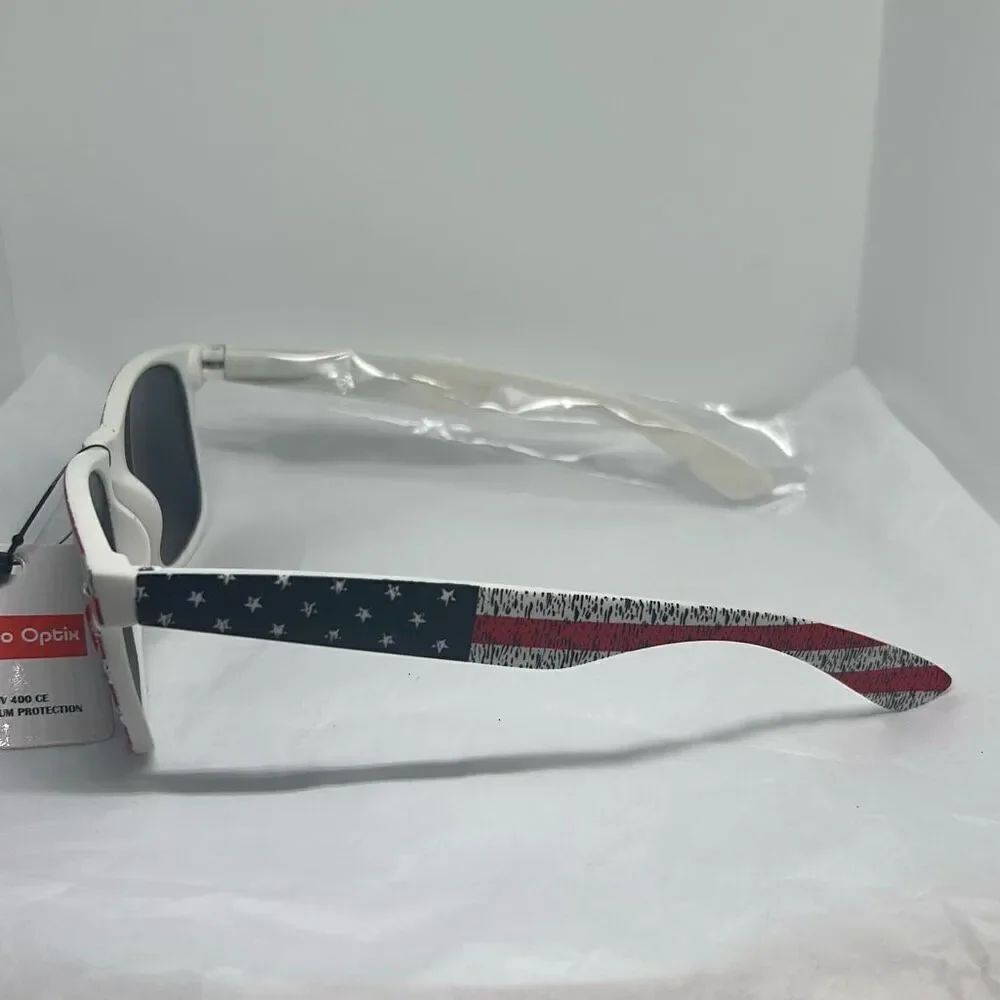 Retro Optix Patriotic Patriotic -Pattern Sunglasses – UV400 Protection